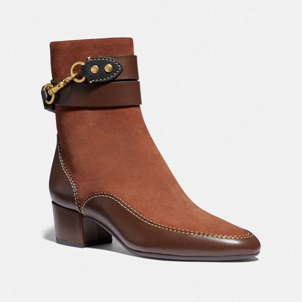 coach brown booties