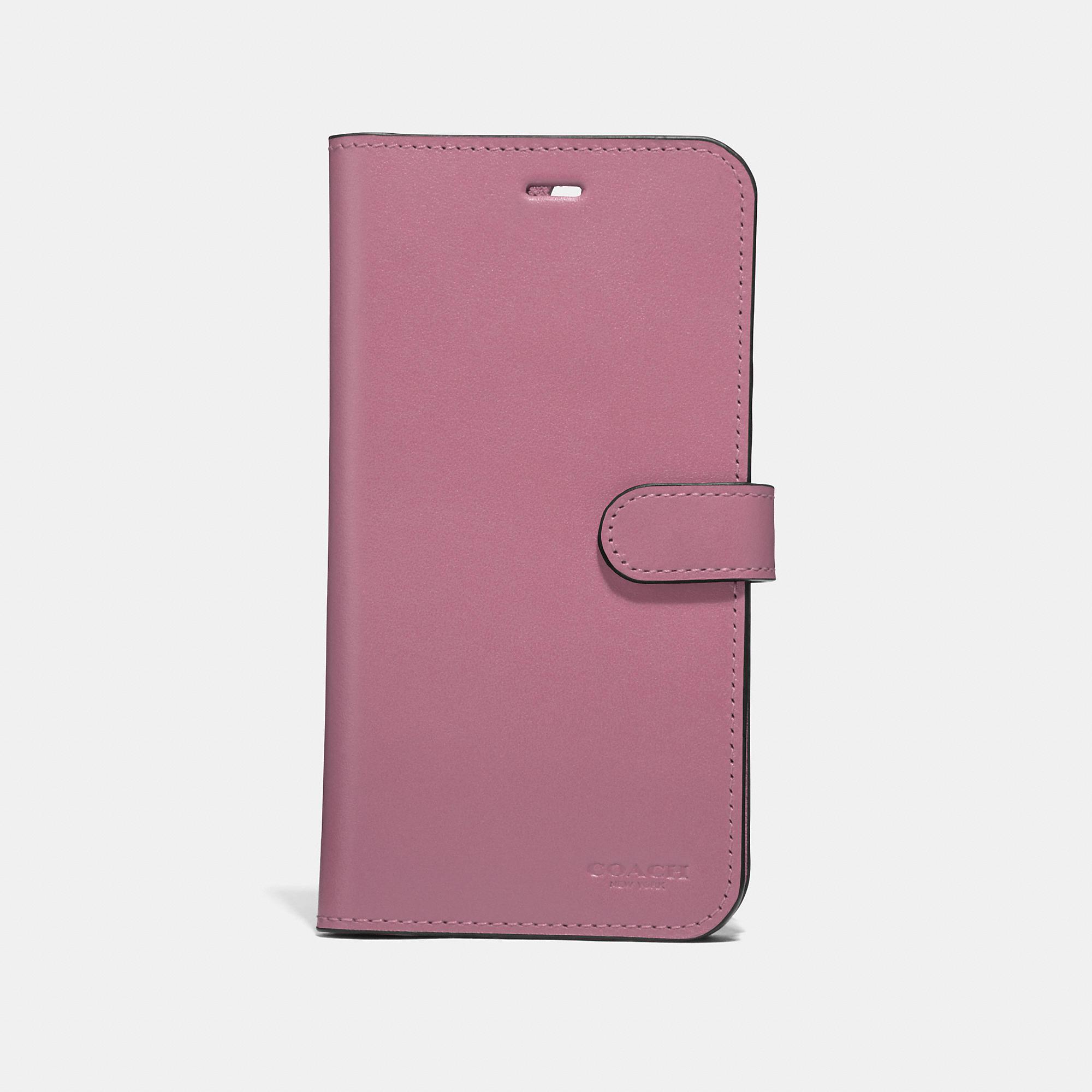 COACH Iphone 7 Plus/8 Plus Folio in Pink | Lyst