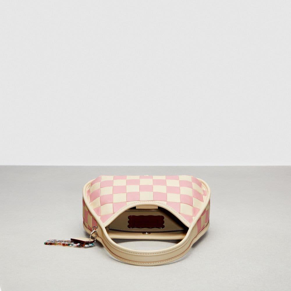 COACH Ergo Shoulder Bag In Checkerboard Upcrafted Leather in Pink