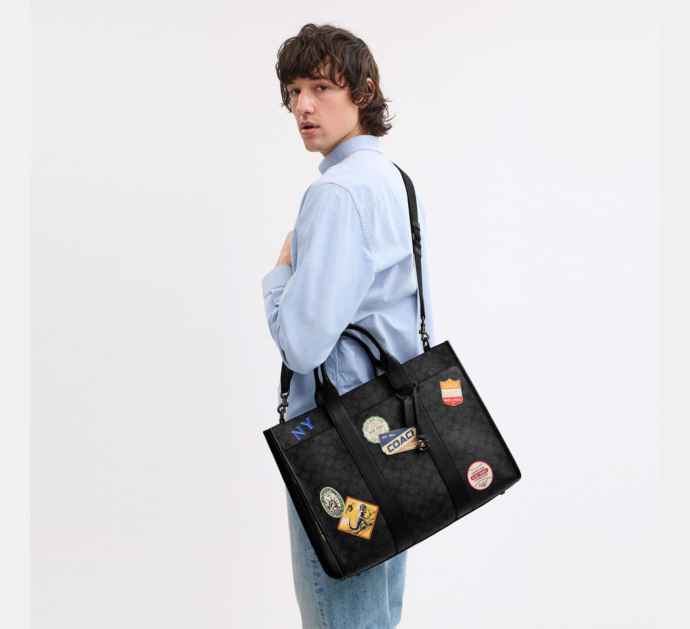 Patches Coach Travel Tote COACH® GB Gotham Duffle Bag 45 In