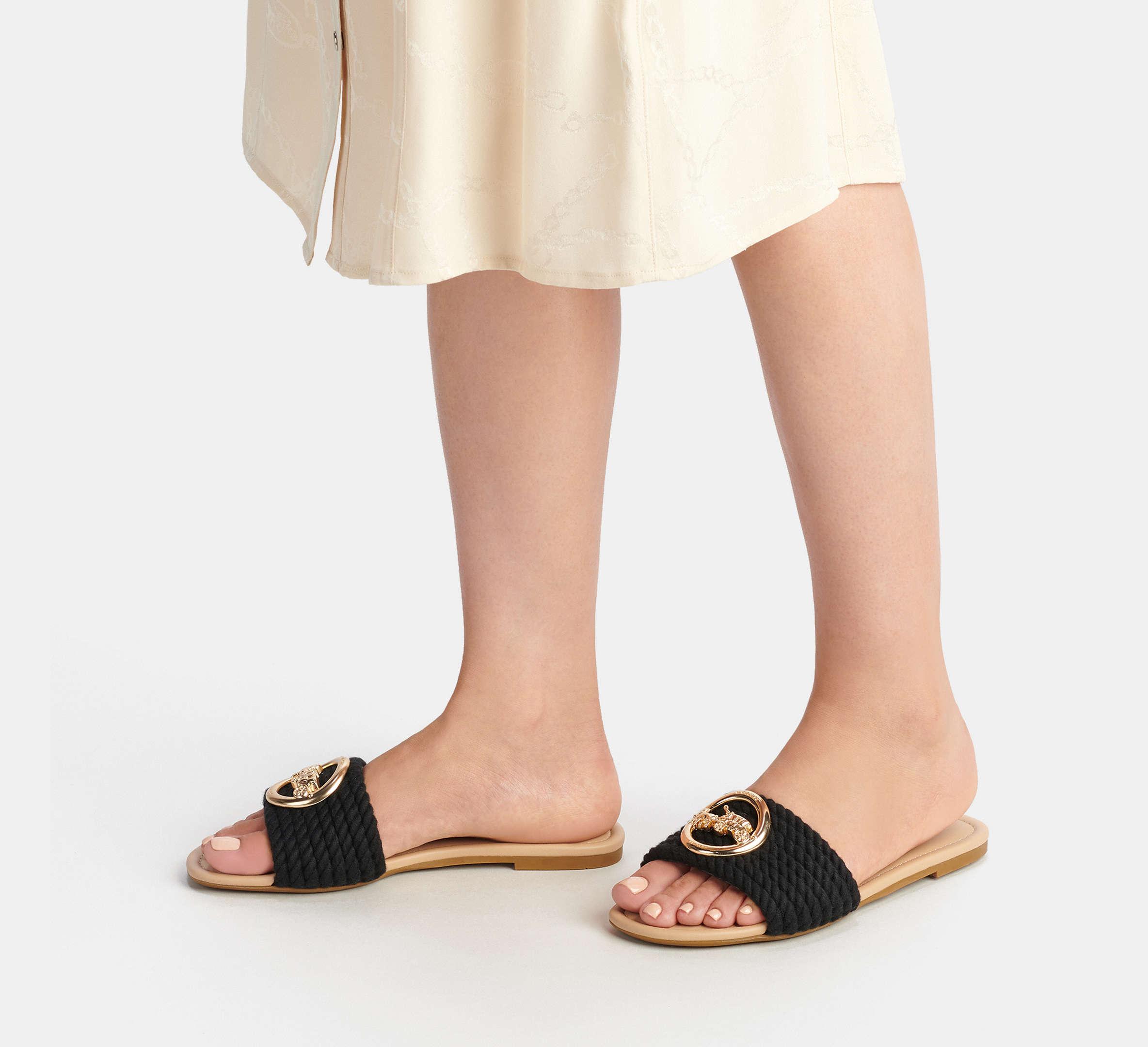 COACH Jolie Sandal in Black Lyst UK