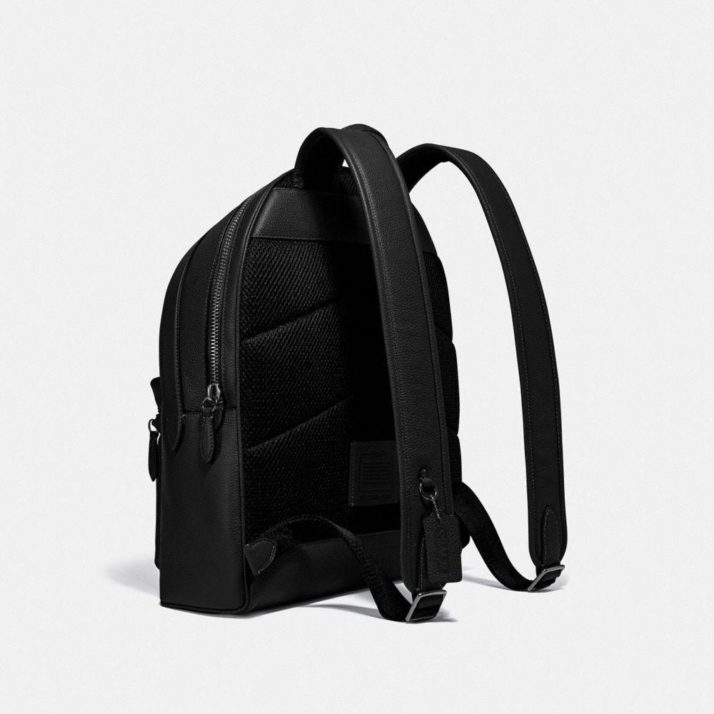 all black coach backpack