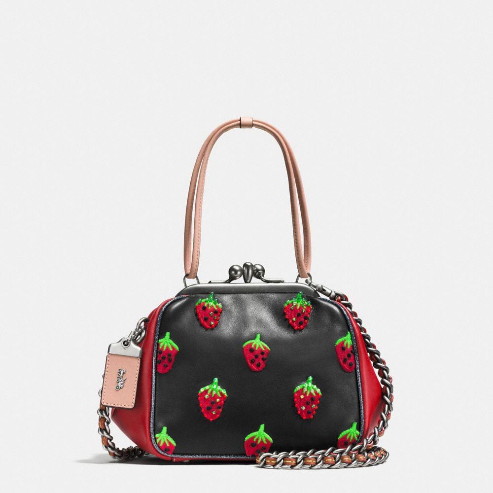 strawberry coach purse