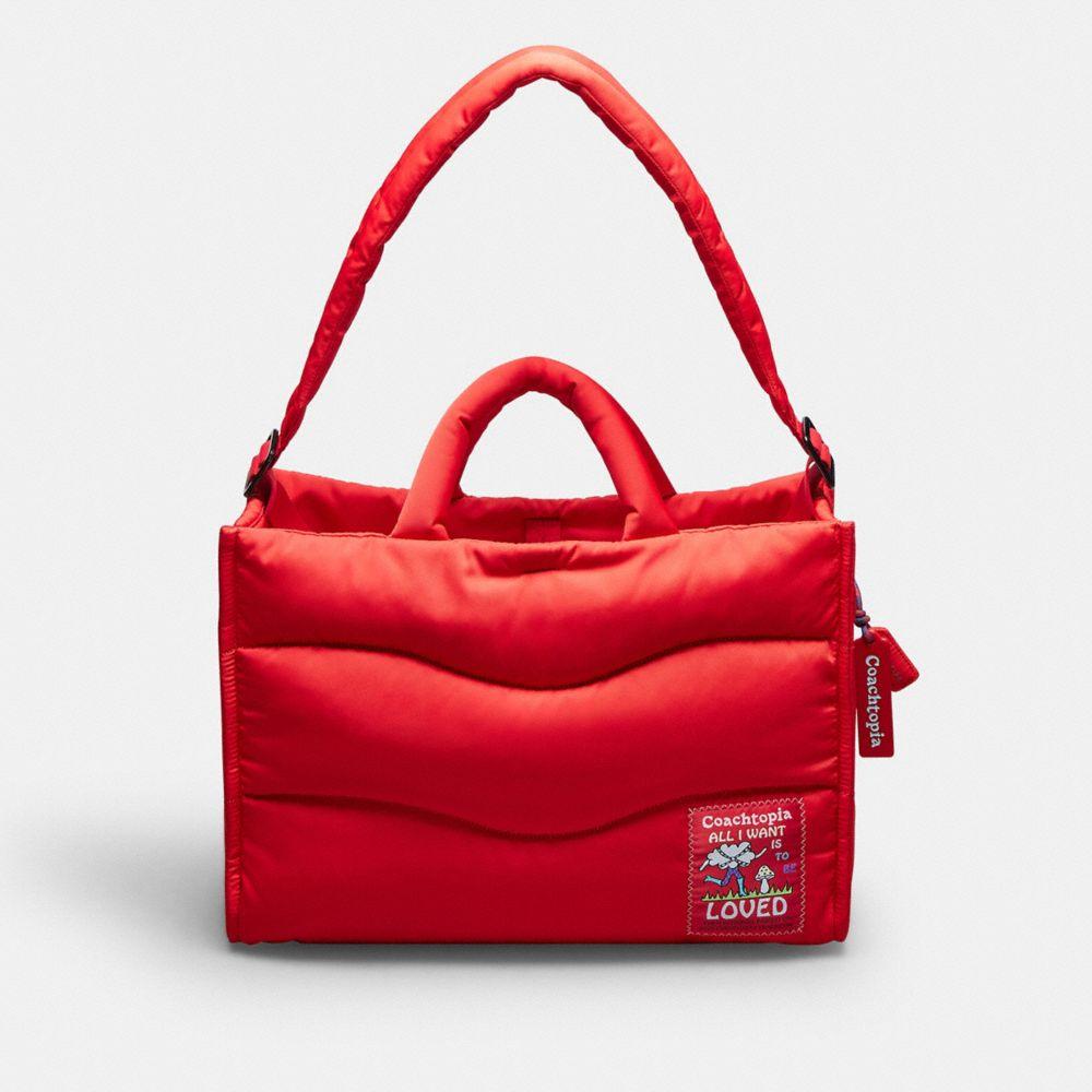 COACH Coachtopia Loop Mini Tote Bag in Red | Lyst