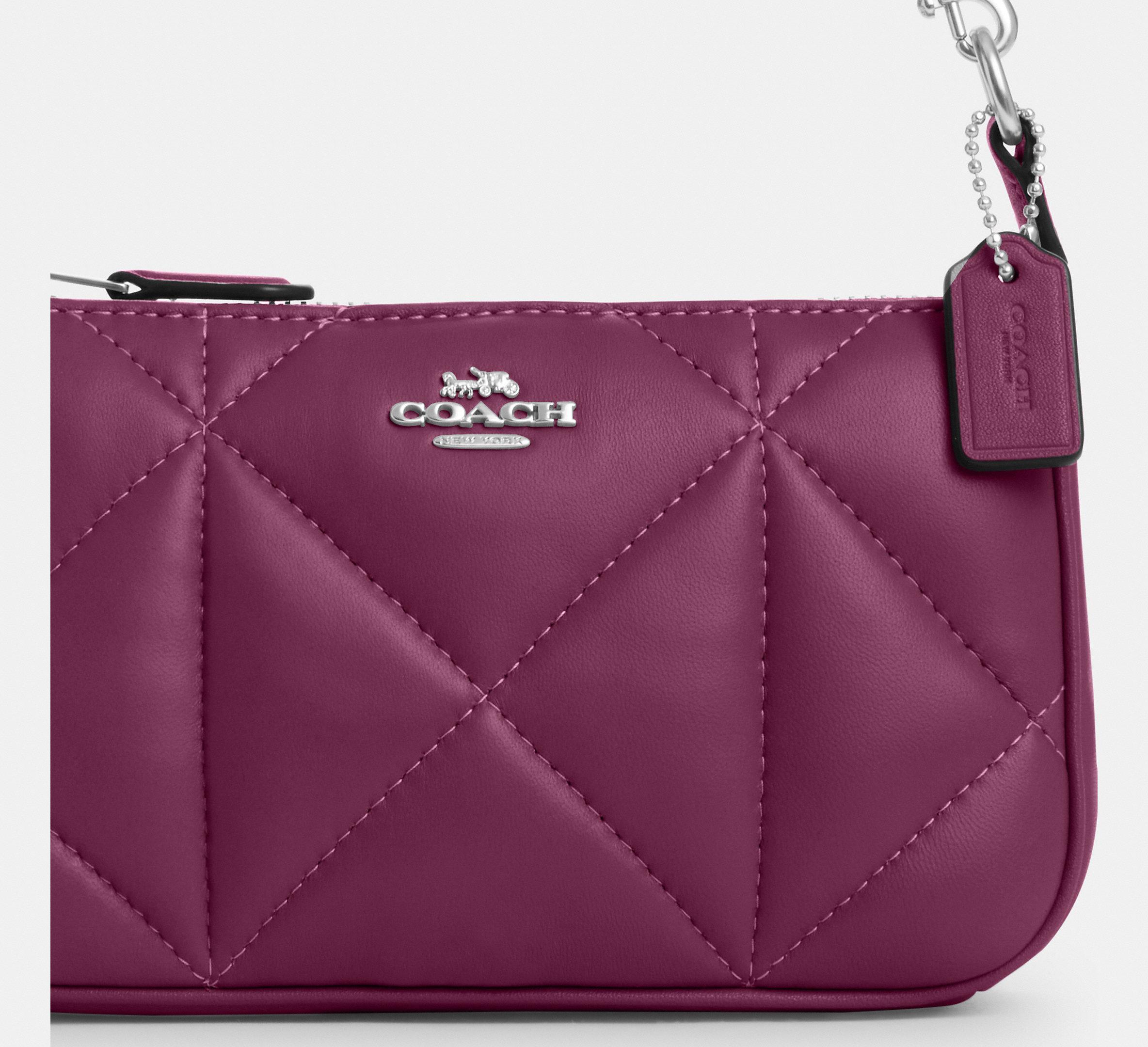 NEW★パープル【COACH】Nolita 19 ショルダーバッグ Coach Nolita 19 Croc Embossed Shoulder Bag Soft Purple