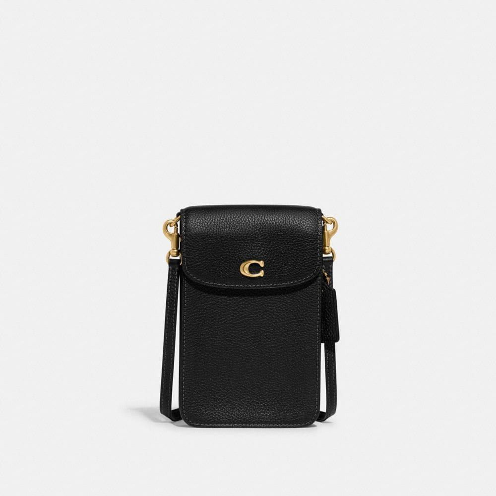 COACH Phone Crossbody in Black Lyst