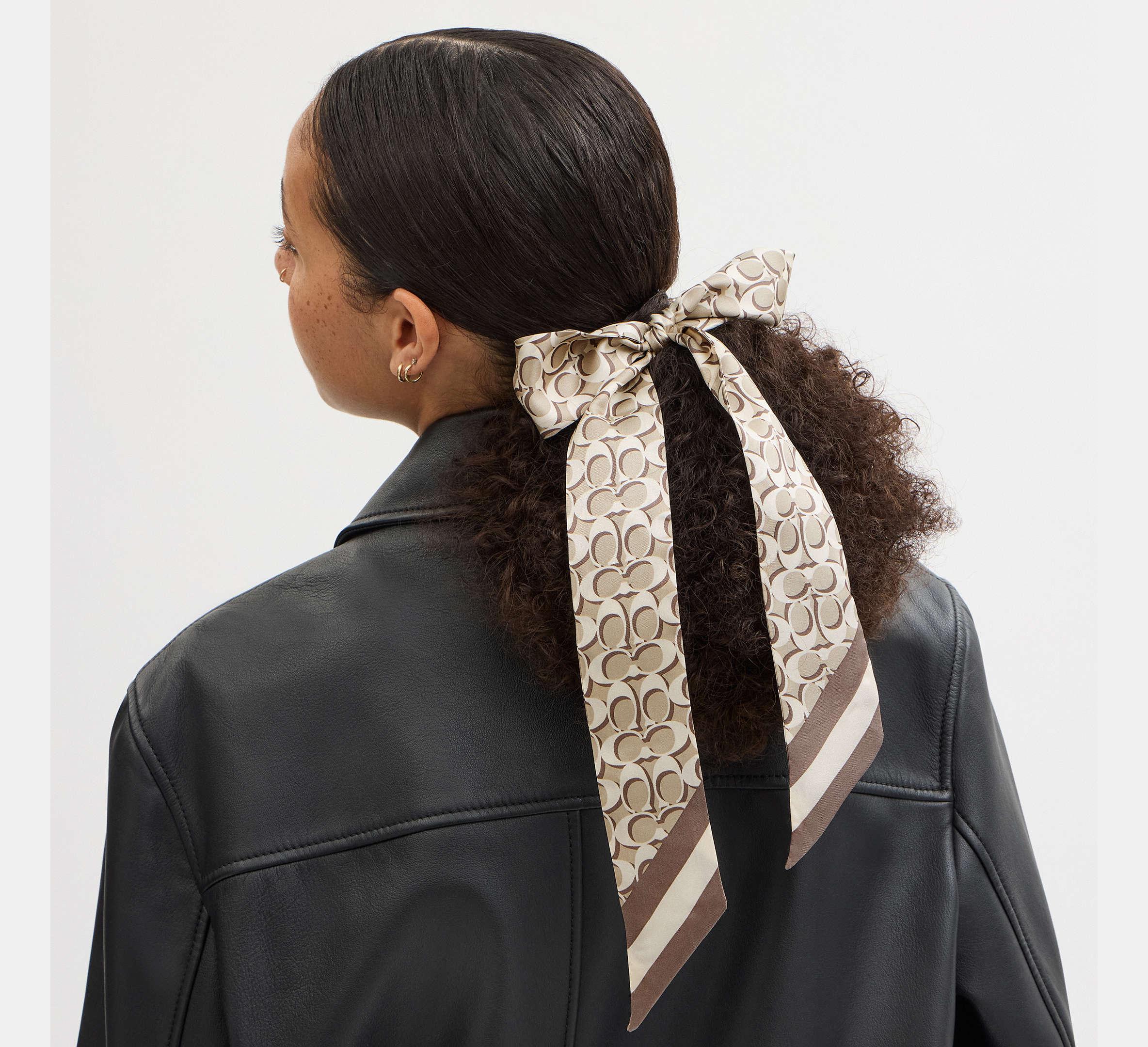 Silk Scarves Coach Infinity Scarf Coach Gift, Coach Scarf