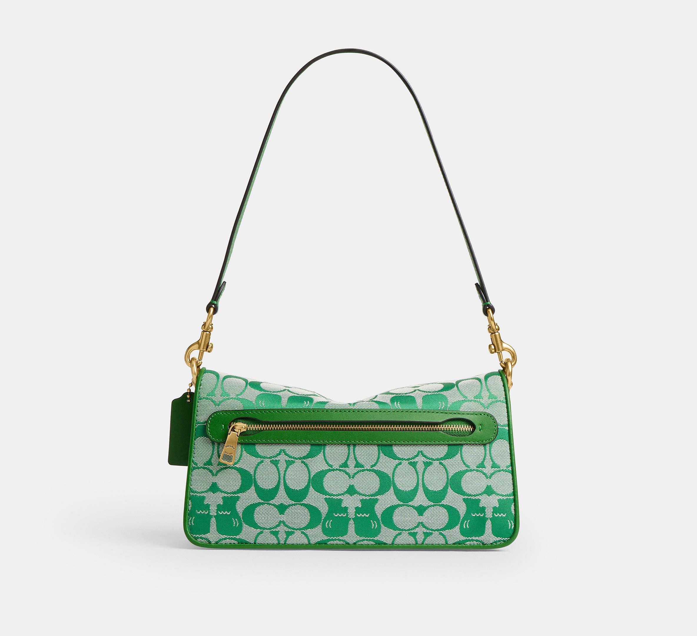 COACH Coach in Green | UK COACH POPPY Signature Shoulder Bag Green