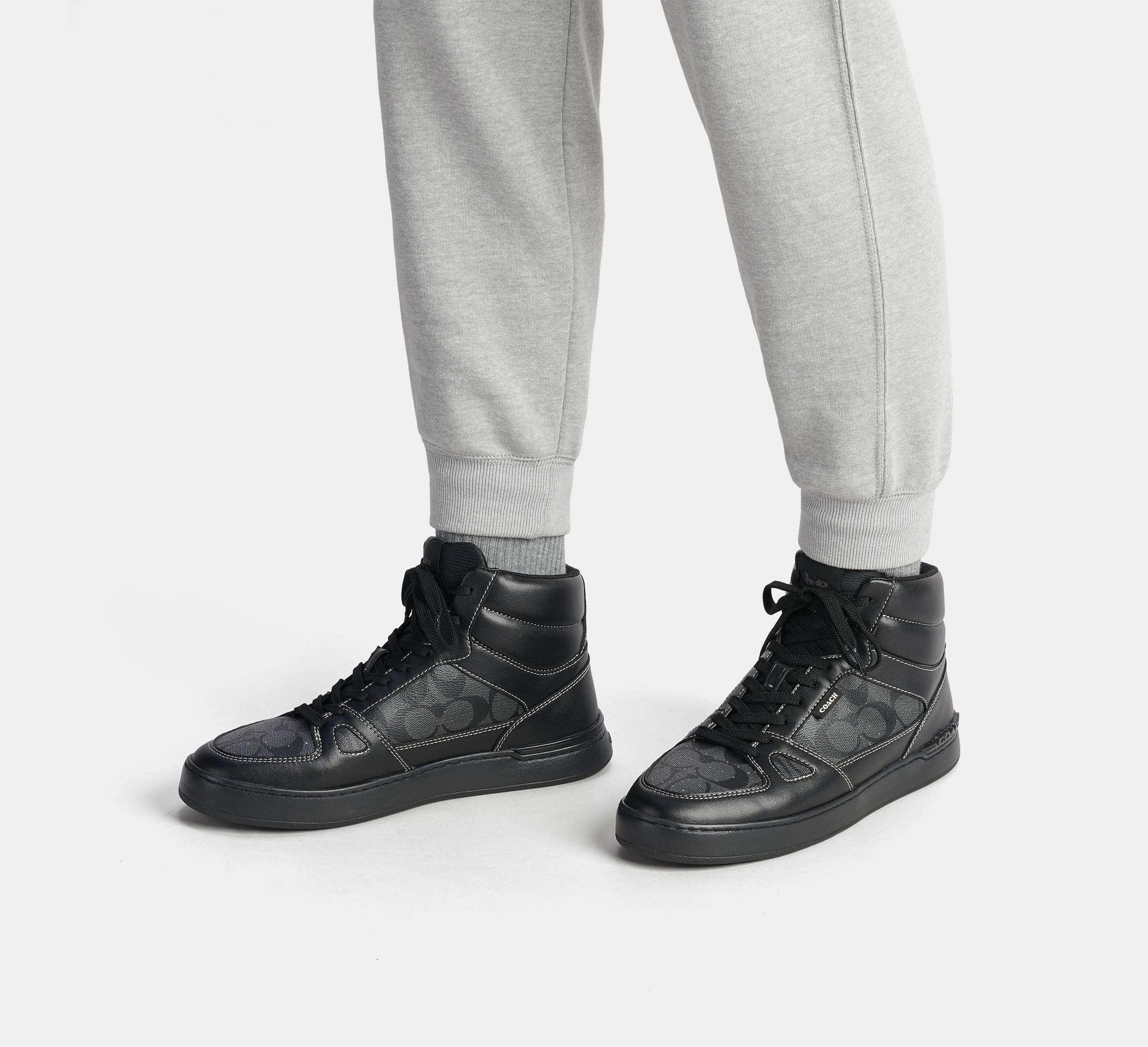 Coach black high top sneakers sales