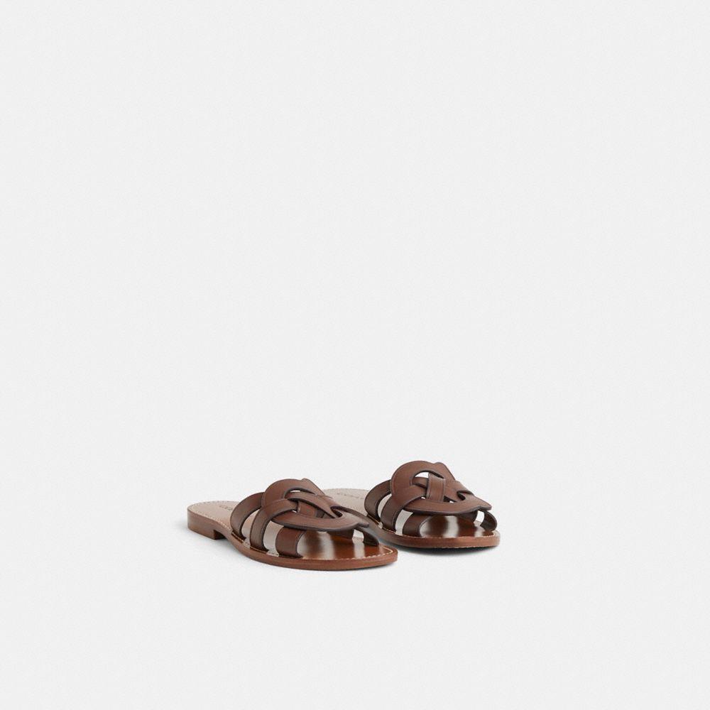 COACH シグネチャースライド Slide Flat Sandals サンダル 公式】COACH – コーチ | スライド