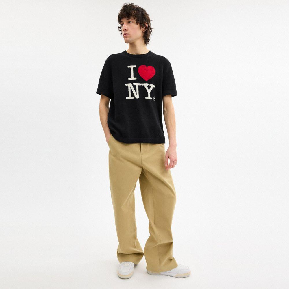 COACH New York Knit T-shirt in Black | Lyst