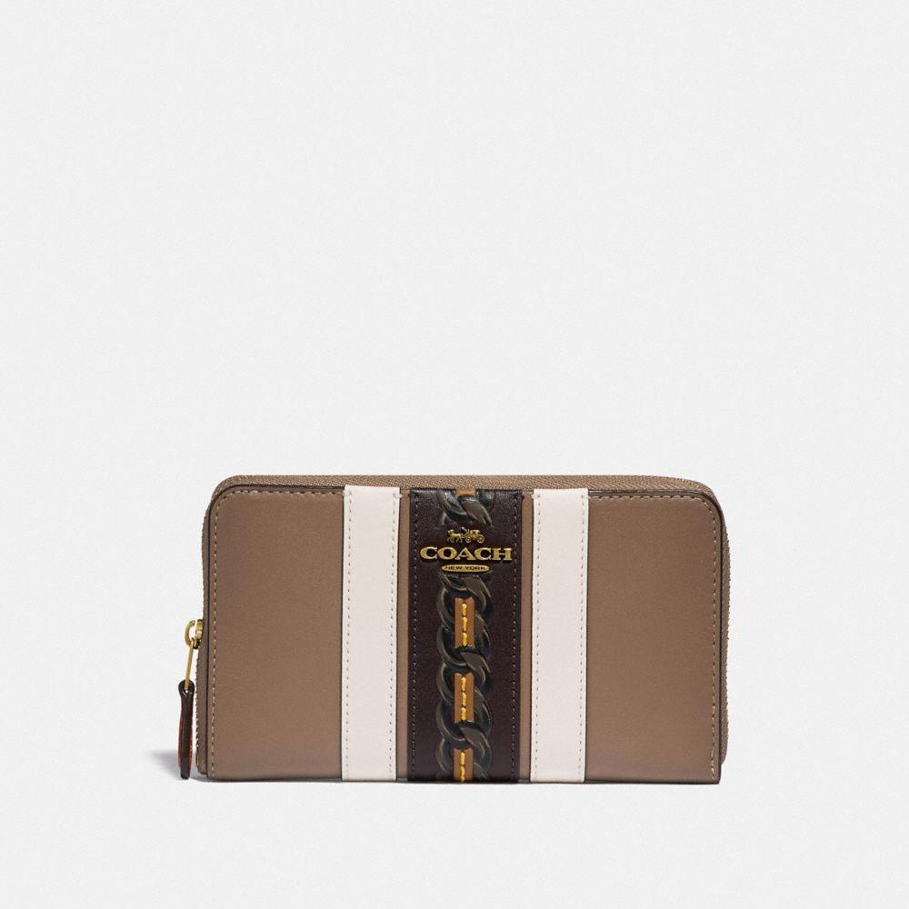coach varsity stripe wallet
