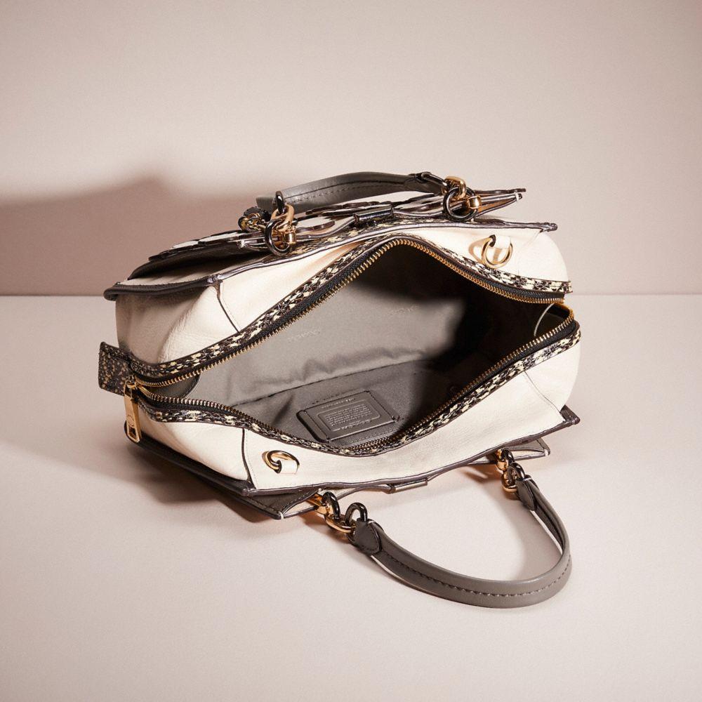 Coach exotic mixed leather dreamer best sale satchel