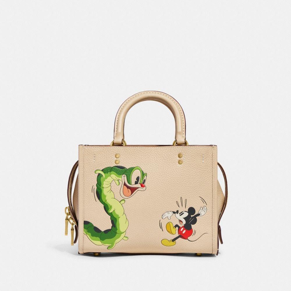 COACH Disney X Rogue 25 In Regenerative Leather With Mickey Mouse And