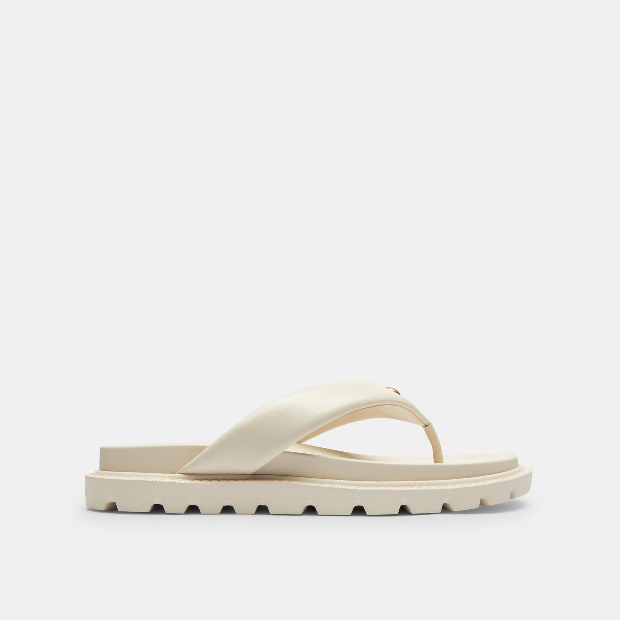 COACH Flip Flops in White | Lyst
