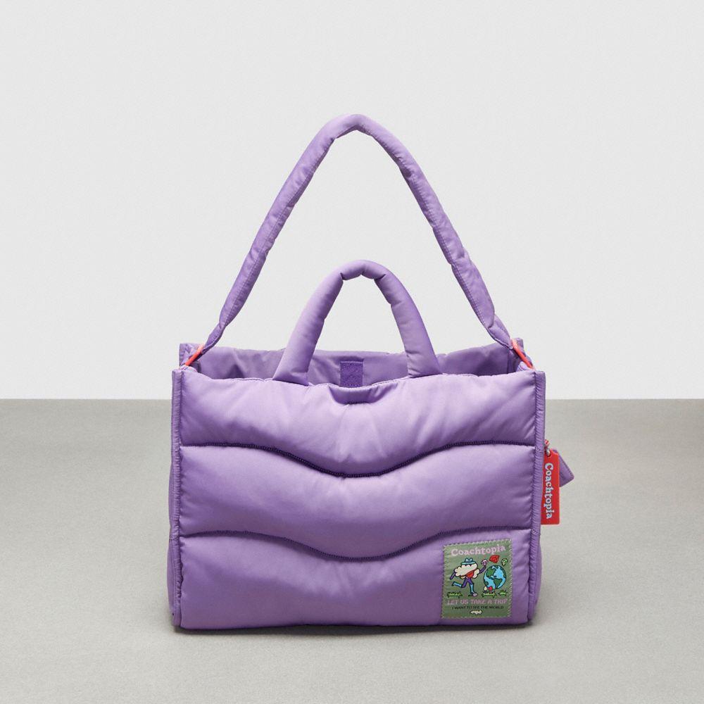COACH Coachtopia Loop Tote Bag With Wavy Quilting in Purple
