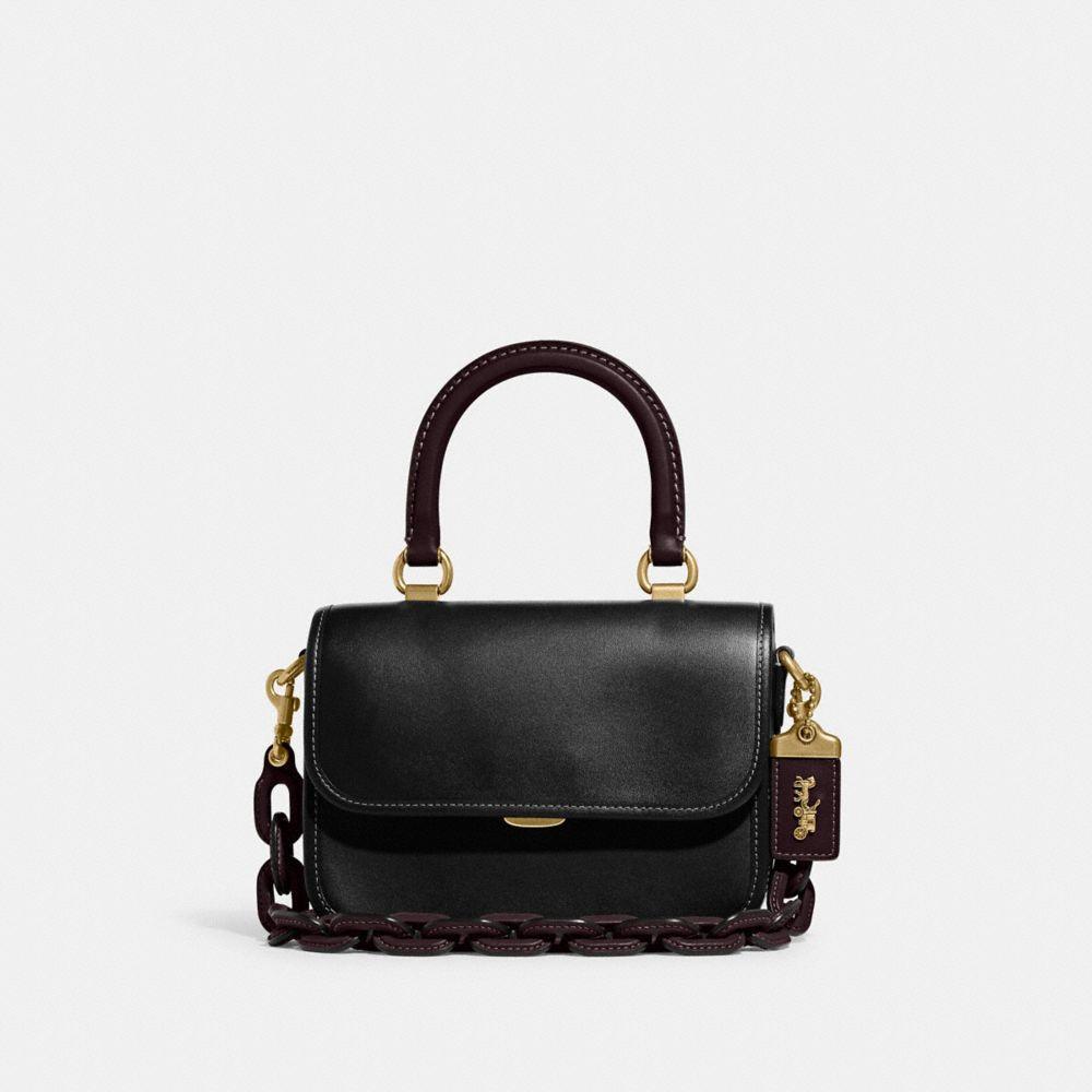 Black top handle clearance purse