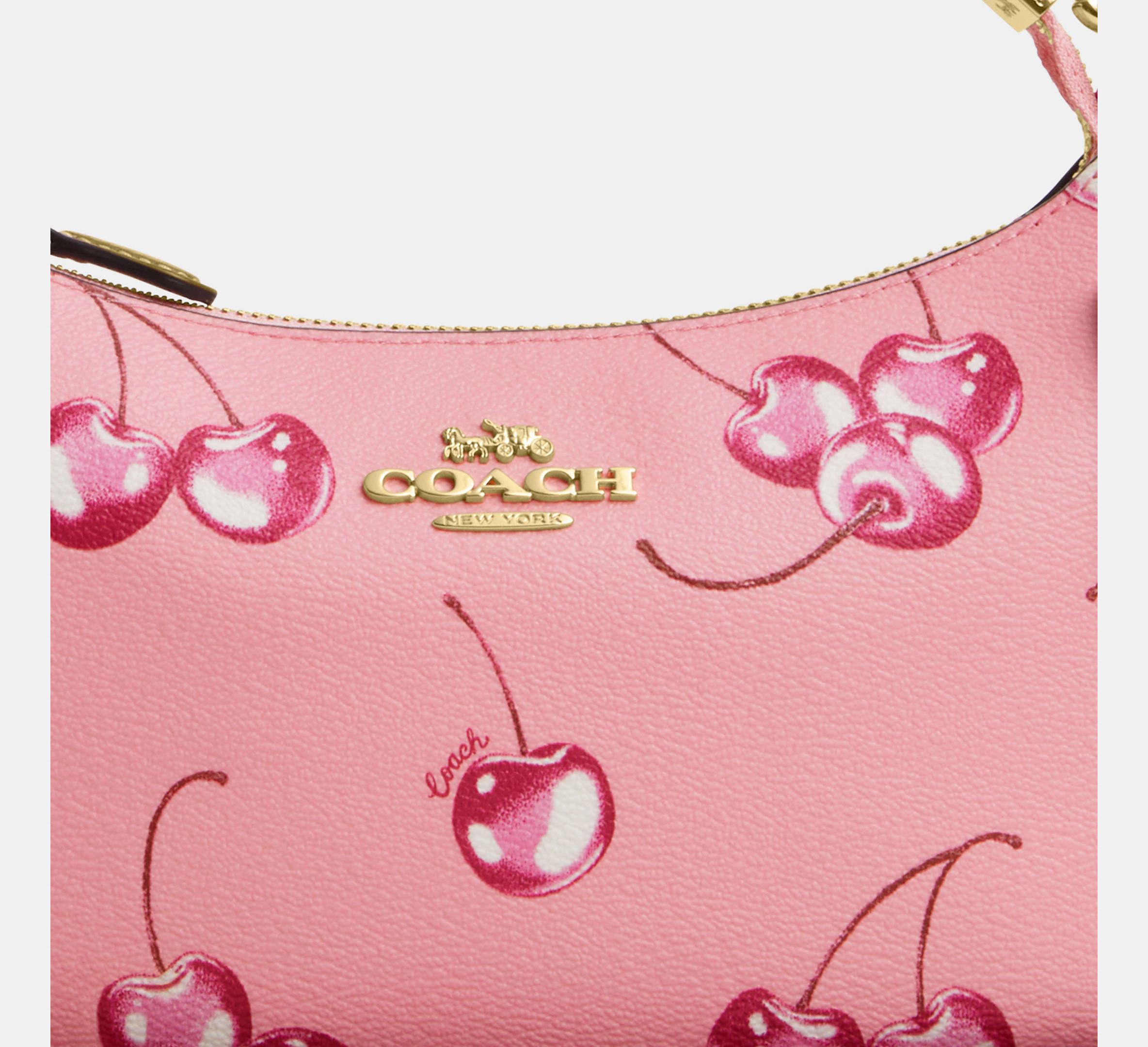 Borsa a tracolla Teri con stampa con ciliegie di COACH in Nero Lyst