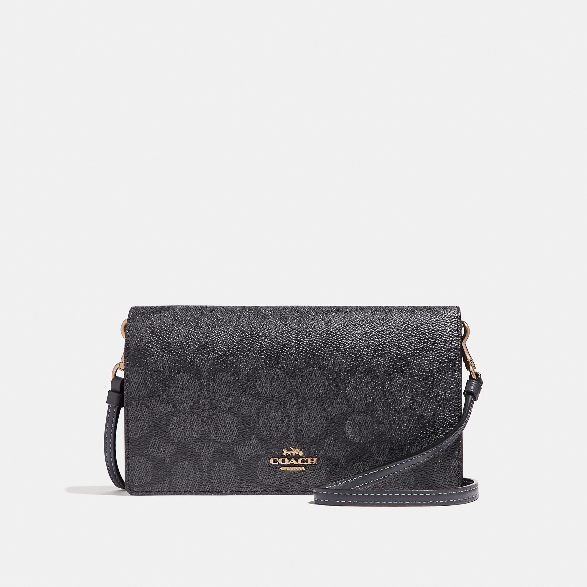 COACH Hayden Foldover Crossbody Clutch In Colorblock Signature Canvas