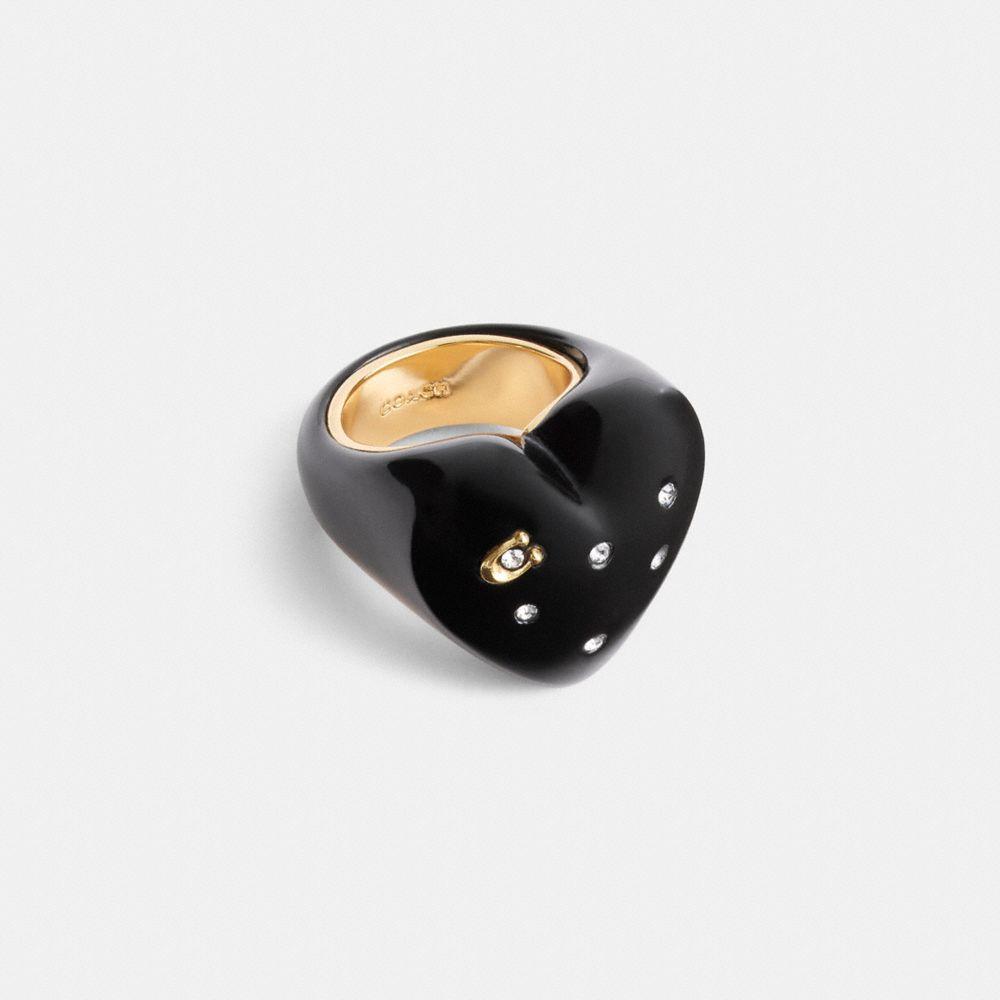 【国内発送】coach＊Chunky Resin Heart Ring COACH® | Chunky Resin Heart Ring