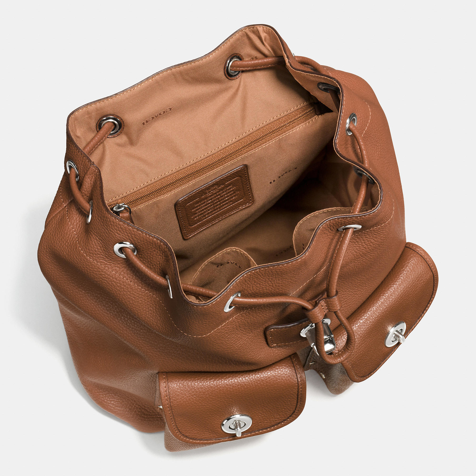 coach turnlock rucksack backpack