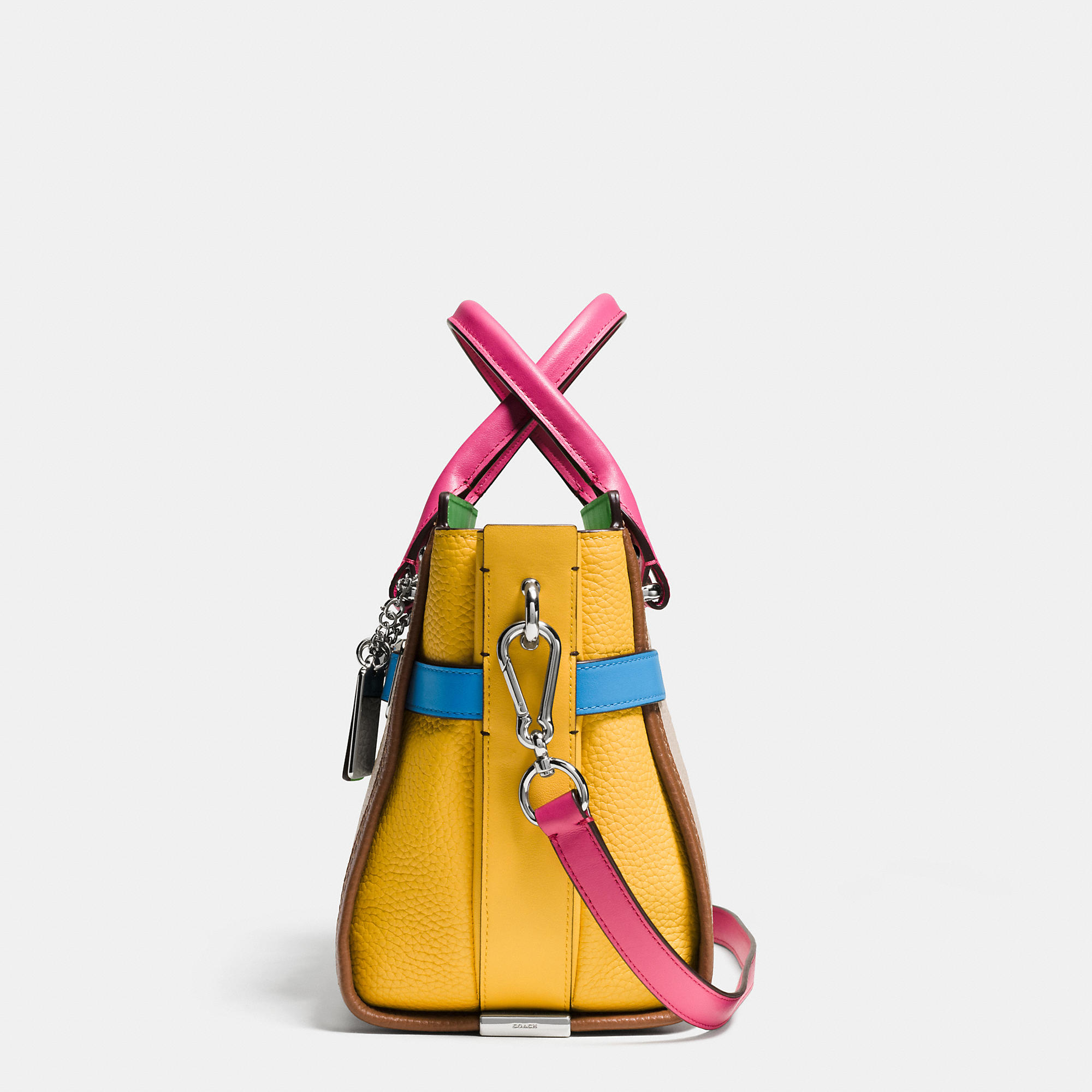 COACH Swagger 27 Carryall In Rainbow Colorblock Leather | Lyst