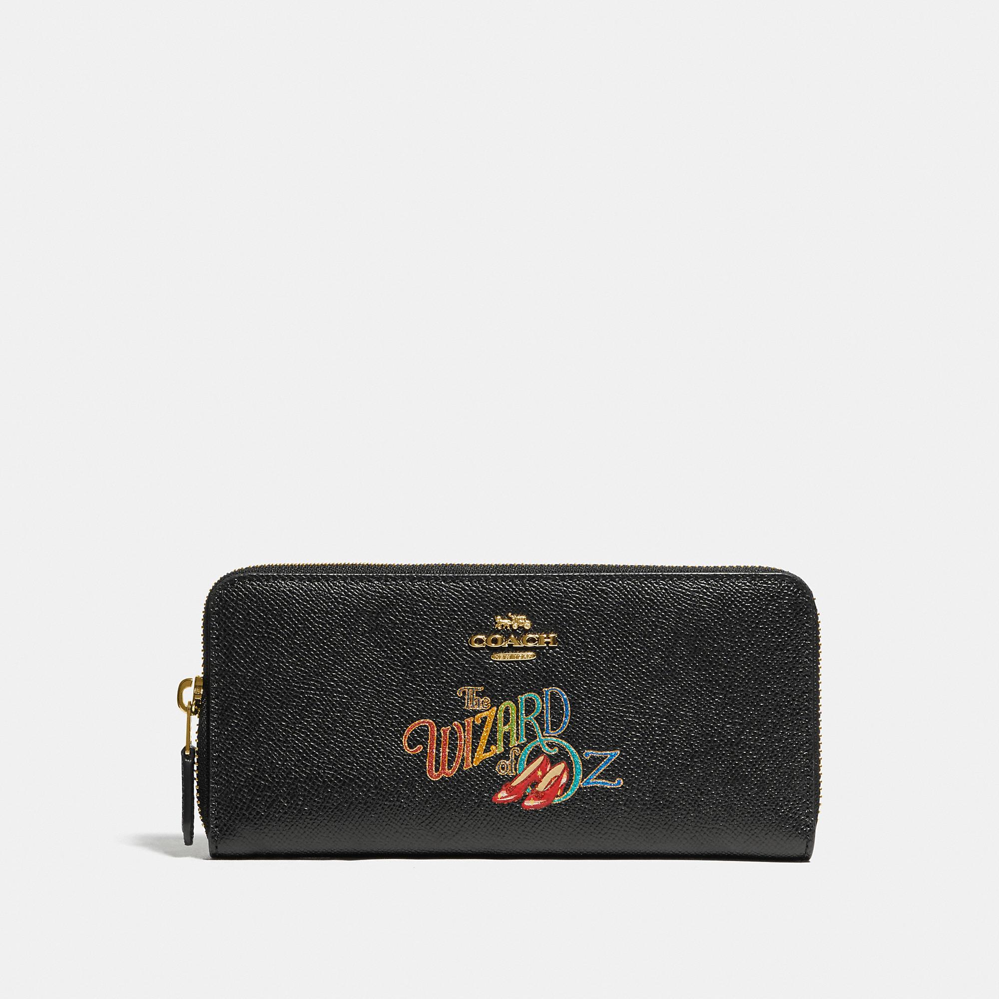 COACH Wizard Of Oz Boxed Slim Accordion Zip Wallet With Motif in Black |  Lyst
