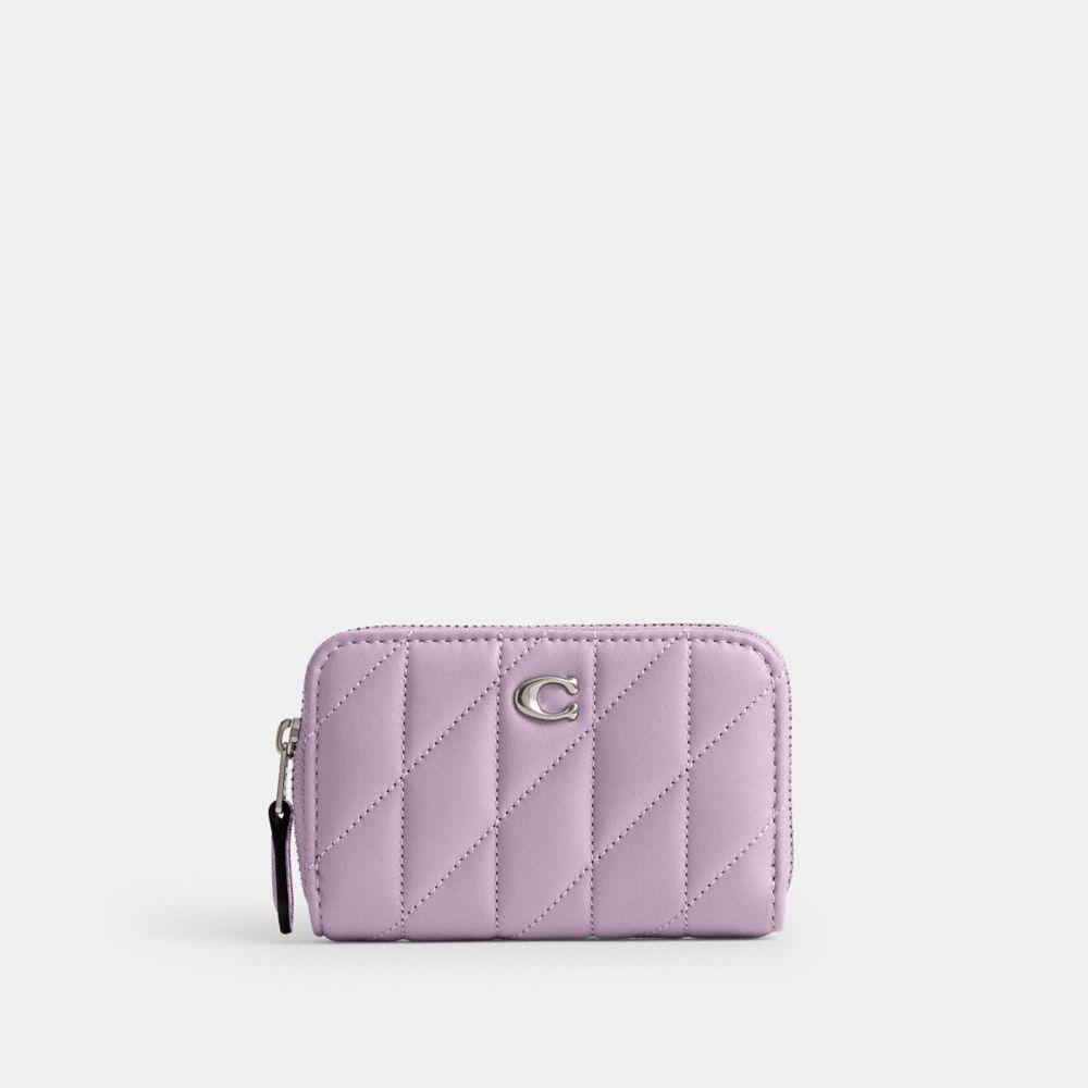COACH Small Zip Around Card Case With Pillow Quilting in