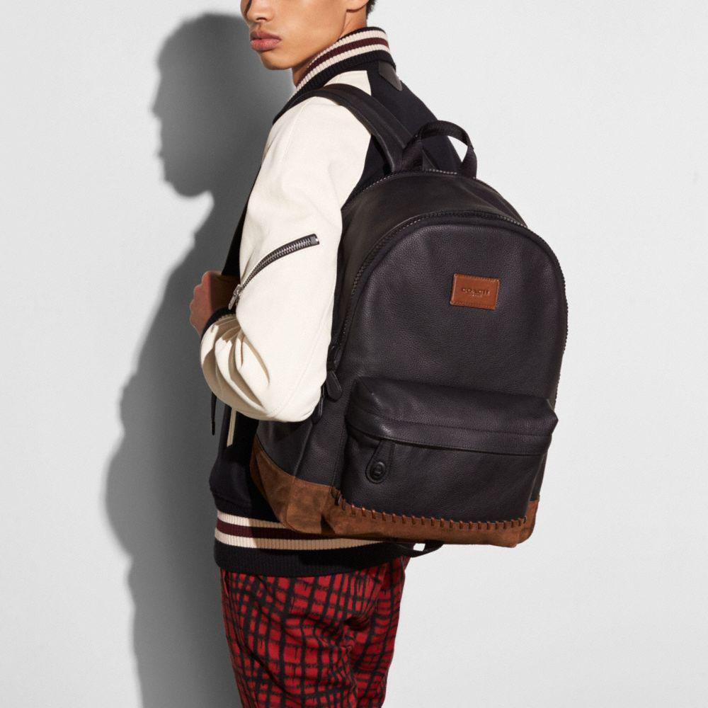 COACH Rip And Repair Campus Backpack In Polished Pebble Leather in
