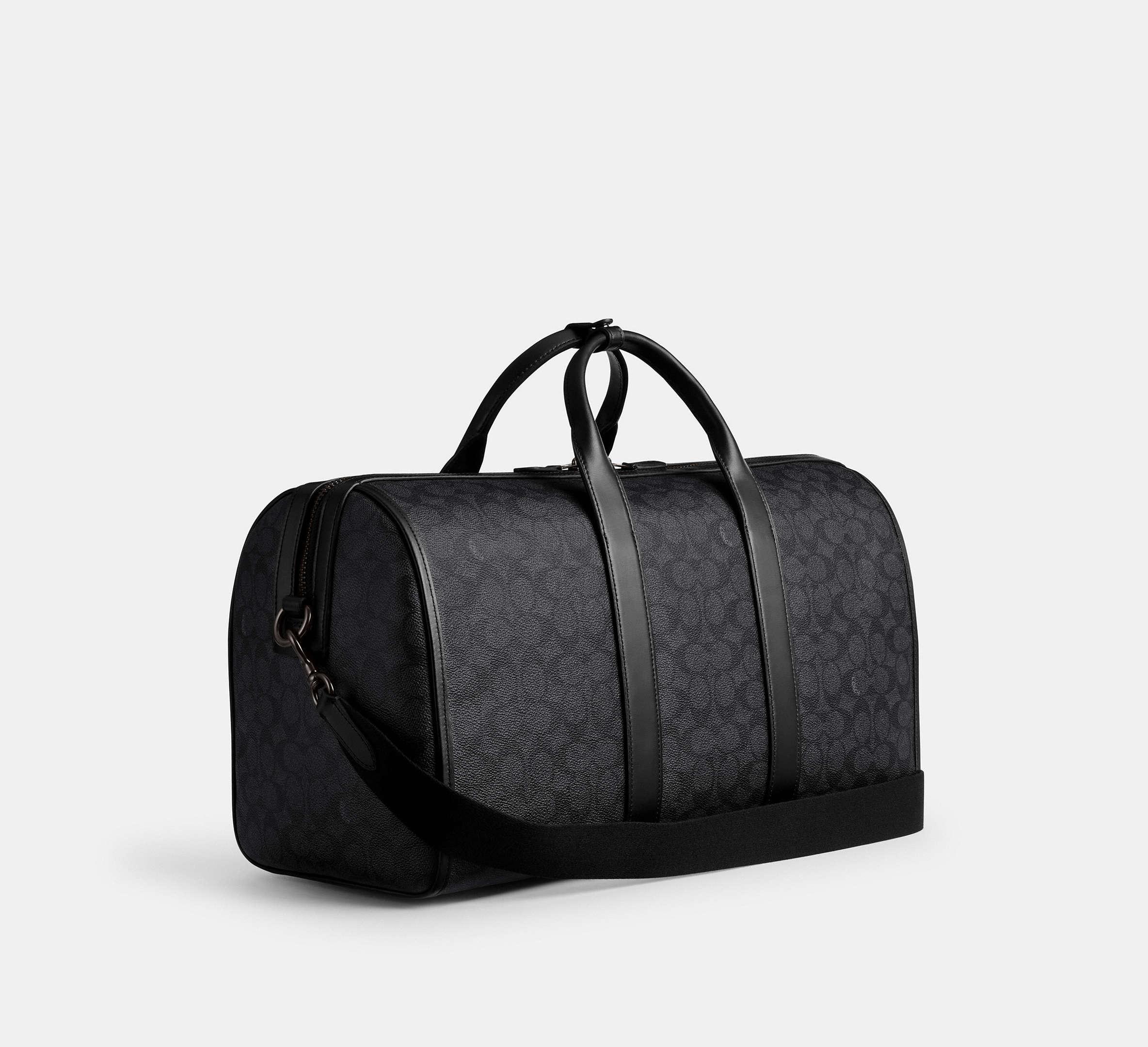 COACH Gotham Duffle Bag 45 In Signature Canvas in Black for Men
