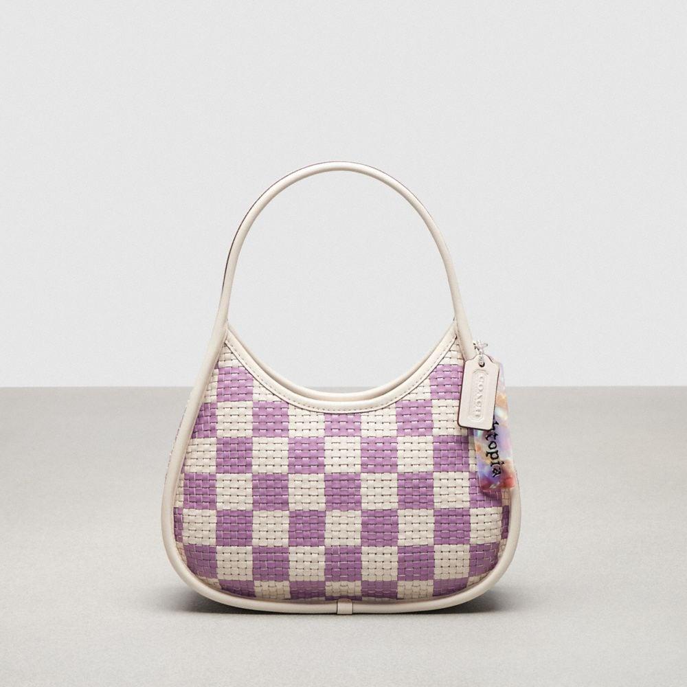 COACH Ergo Bag In Woven Checkerboard Upcrafted Leather in Pink Lyst