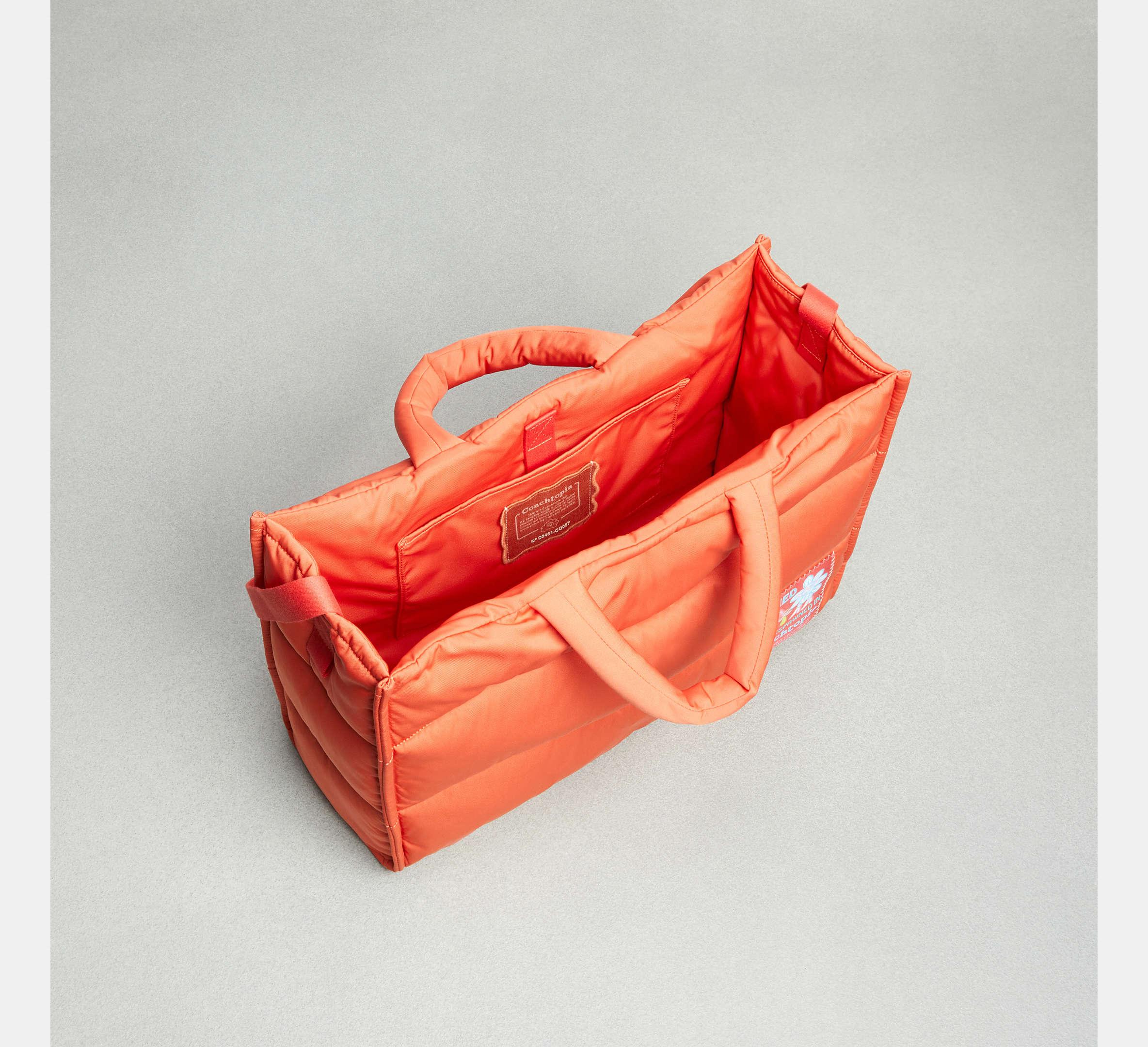 COACH Topia Loop Tote With Wavy Quilting in Red Lyst UK