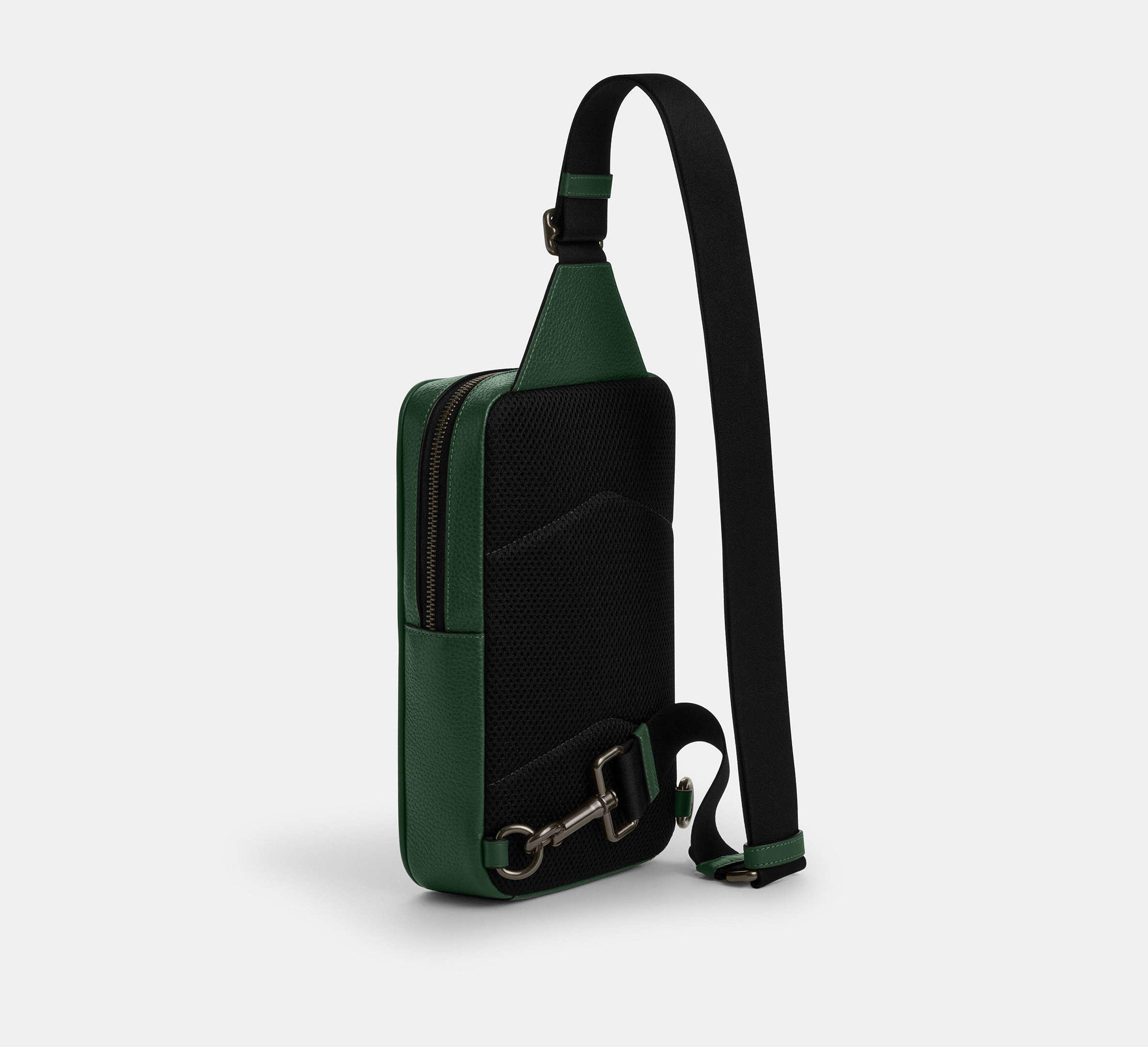 Bolsos Cruzados Coach Charter Slim Hombre Verde De COACH: Bolso