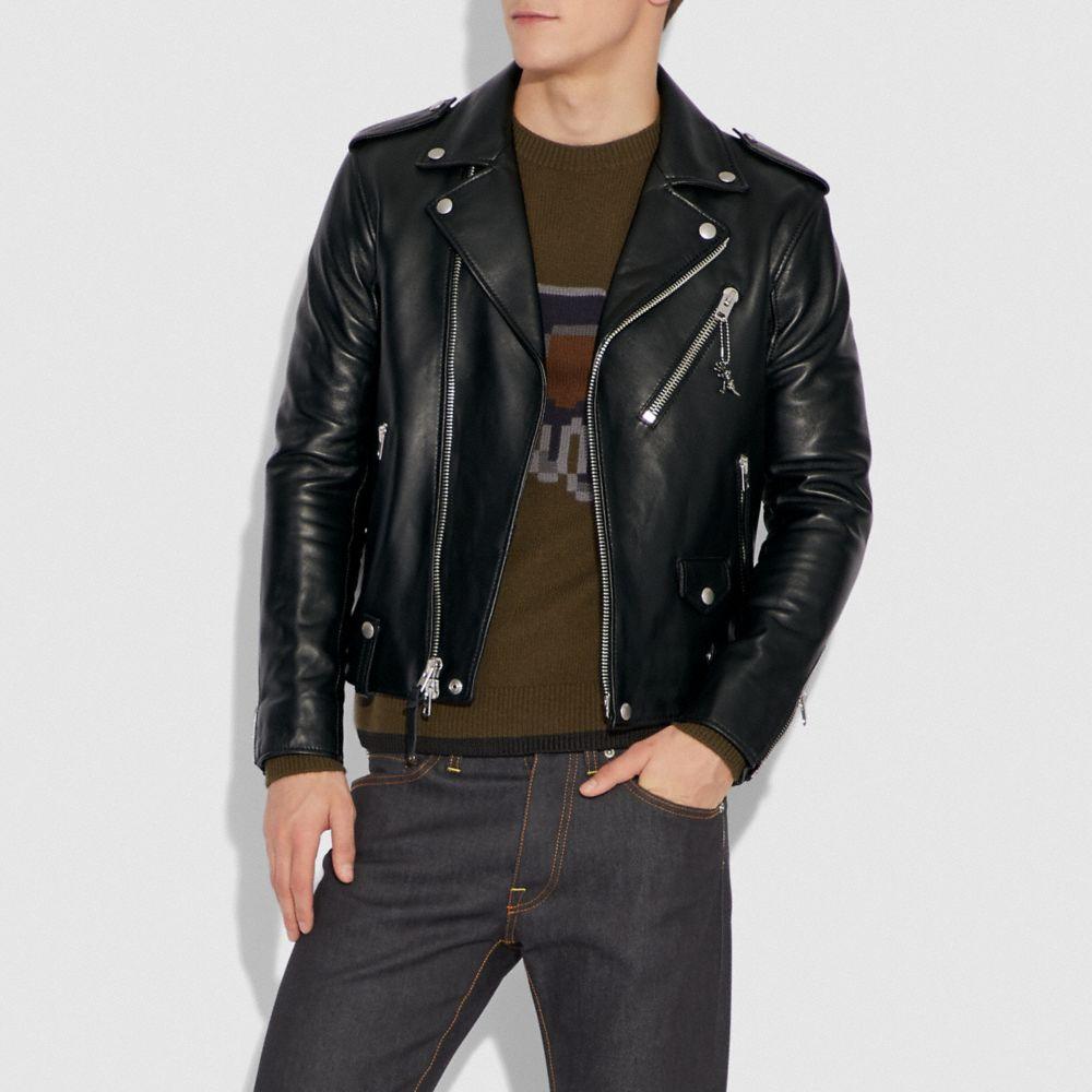 COACH Moto Jacket in Black for Men | Lyst