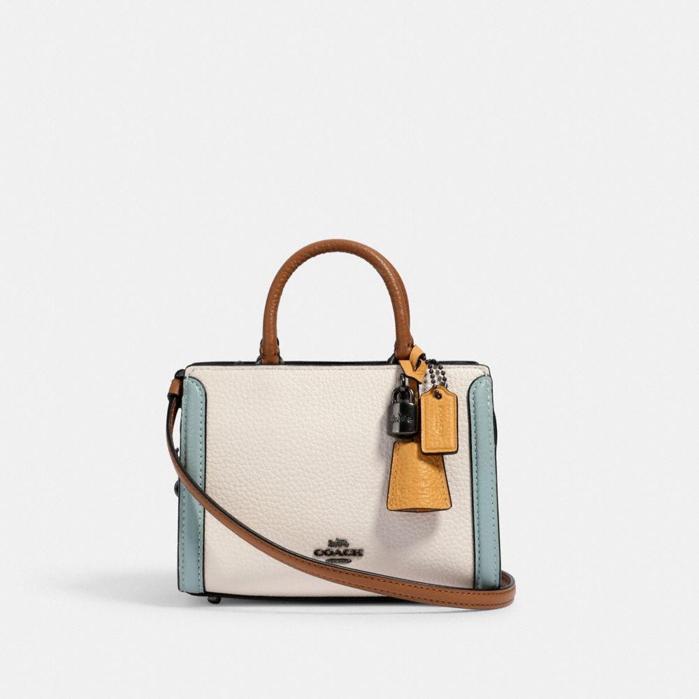 coach zoe carryall colorblock