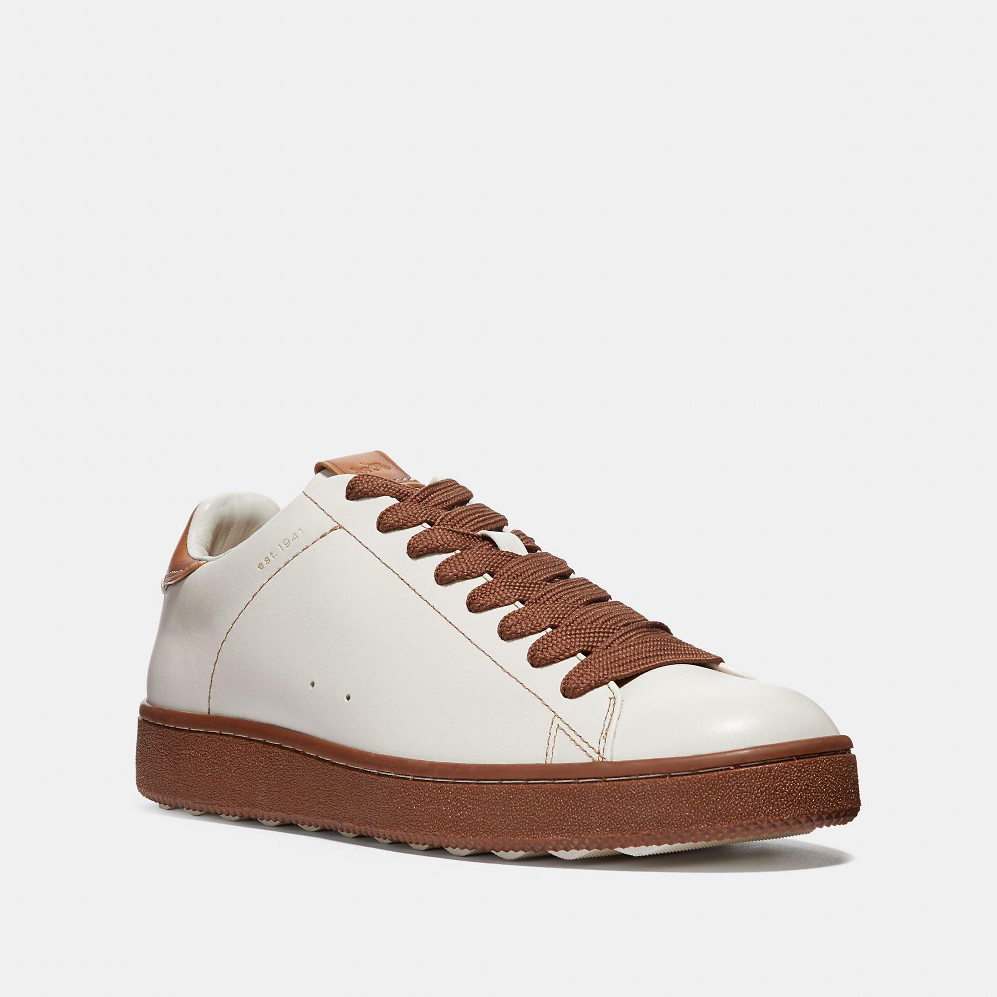 COACH C101 Low Top Sneaker in Brown for Men Lyst COACH C101 Low Top Sneaker in Brown for Men Lyst
