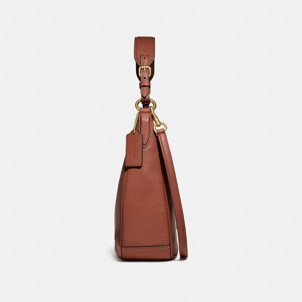 Coach Sutton Hobo Bag in Signature & Saddle Brown Leather