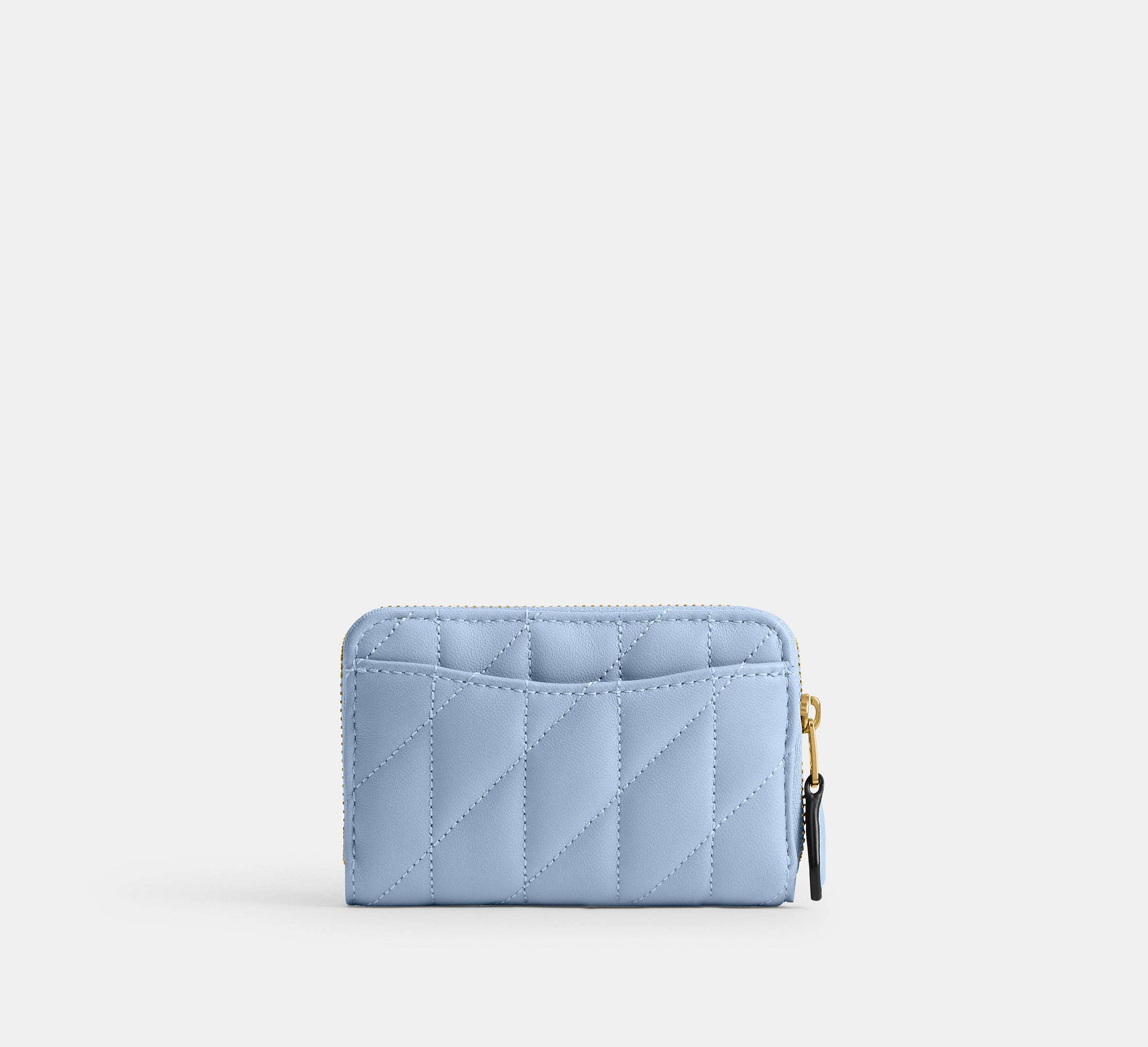 COACH Essential Small Zip Around Card Case With Pillow Quilting in