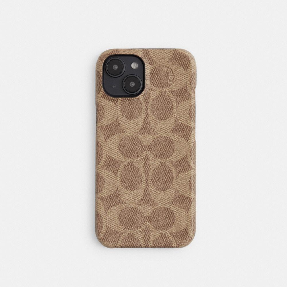COACH Iphone 15 Plus Case In Signature Canvas in Brown Lyst
