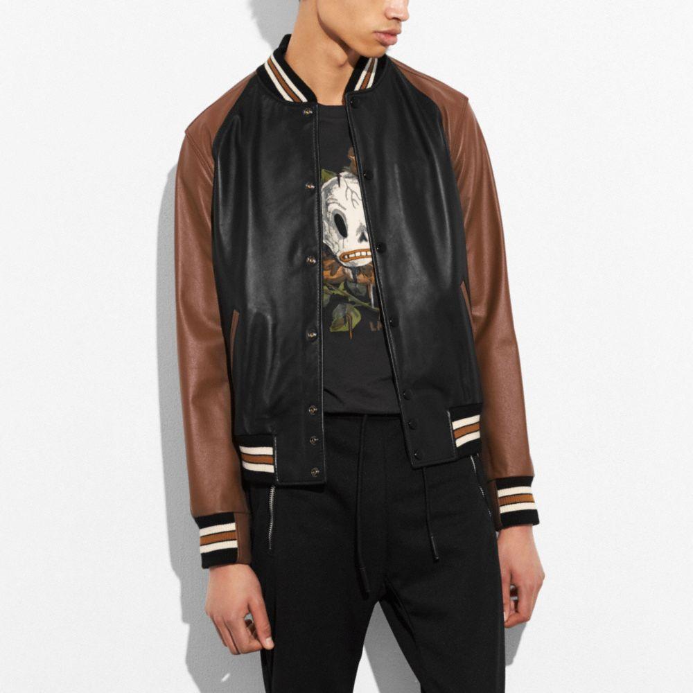 coach varsity leather jacket