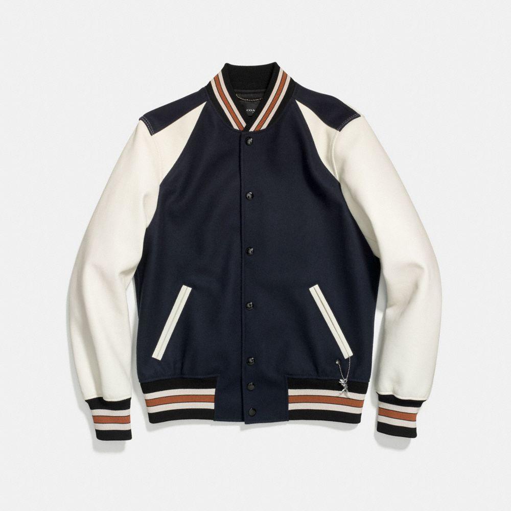 COACH Diary Script Varsity Jacket-