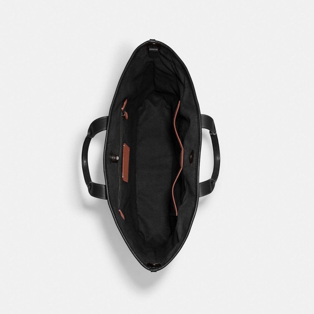 Coach signature shop turnlock tote