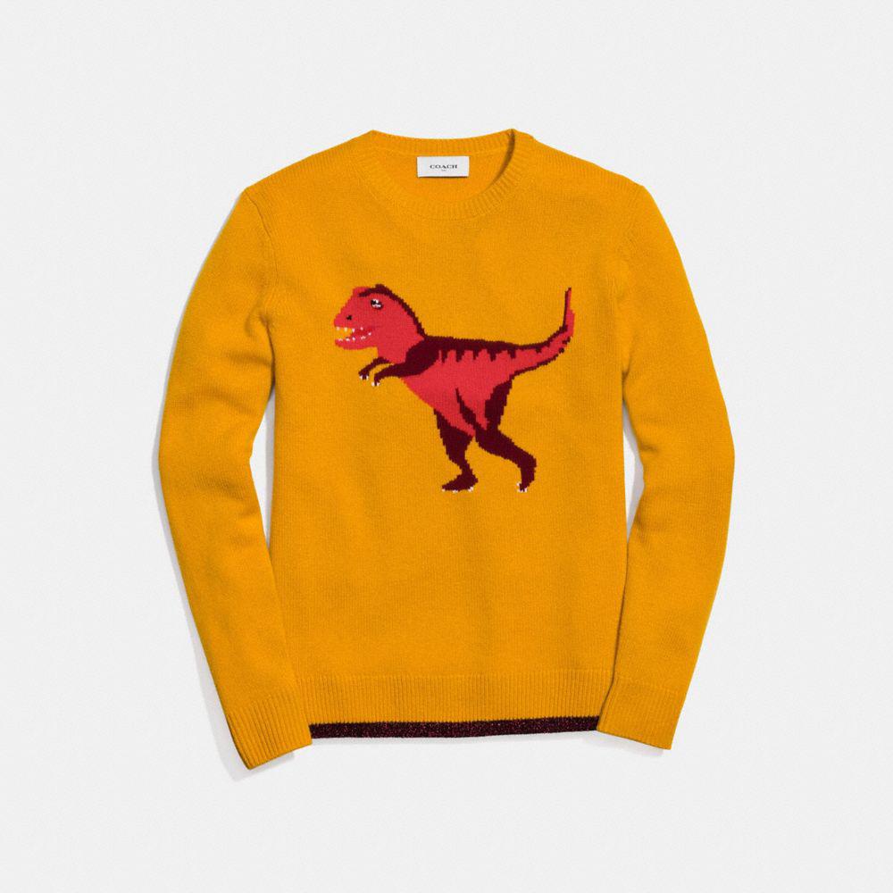 coach yellow sweater