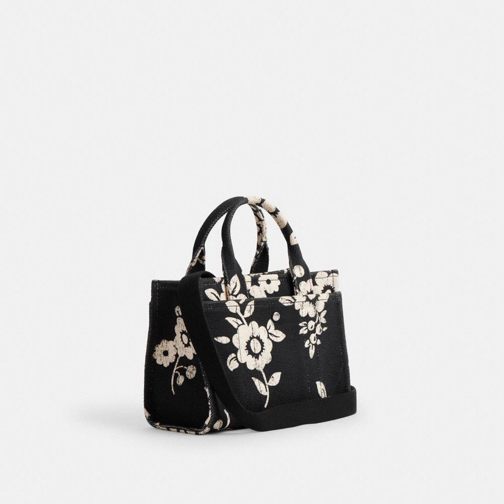 【COACH】Cargo Tote Bag 20 With Floral Print COACH Mini Cargo 20 Canvas Pink Multi Floral Print Tote Bag