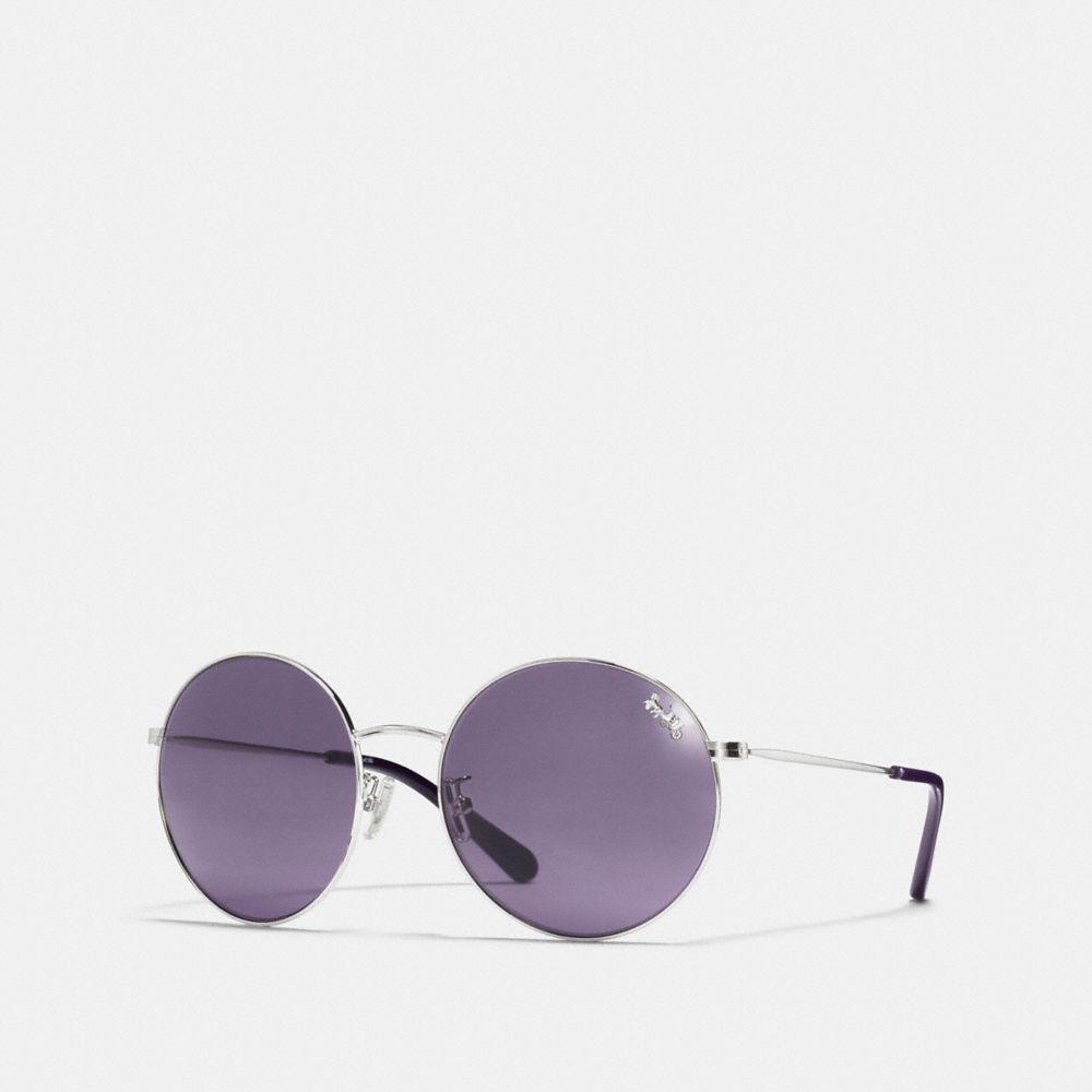 coach thin metal pilot sunglasses