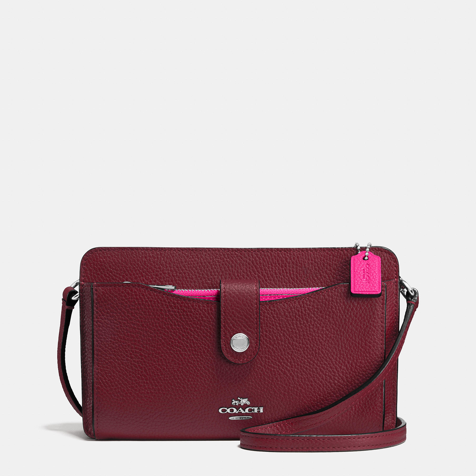 COACH Messenger With Pop-up Pouch In Colorblock Leather in Purple | Lyst