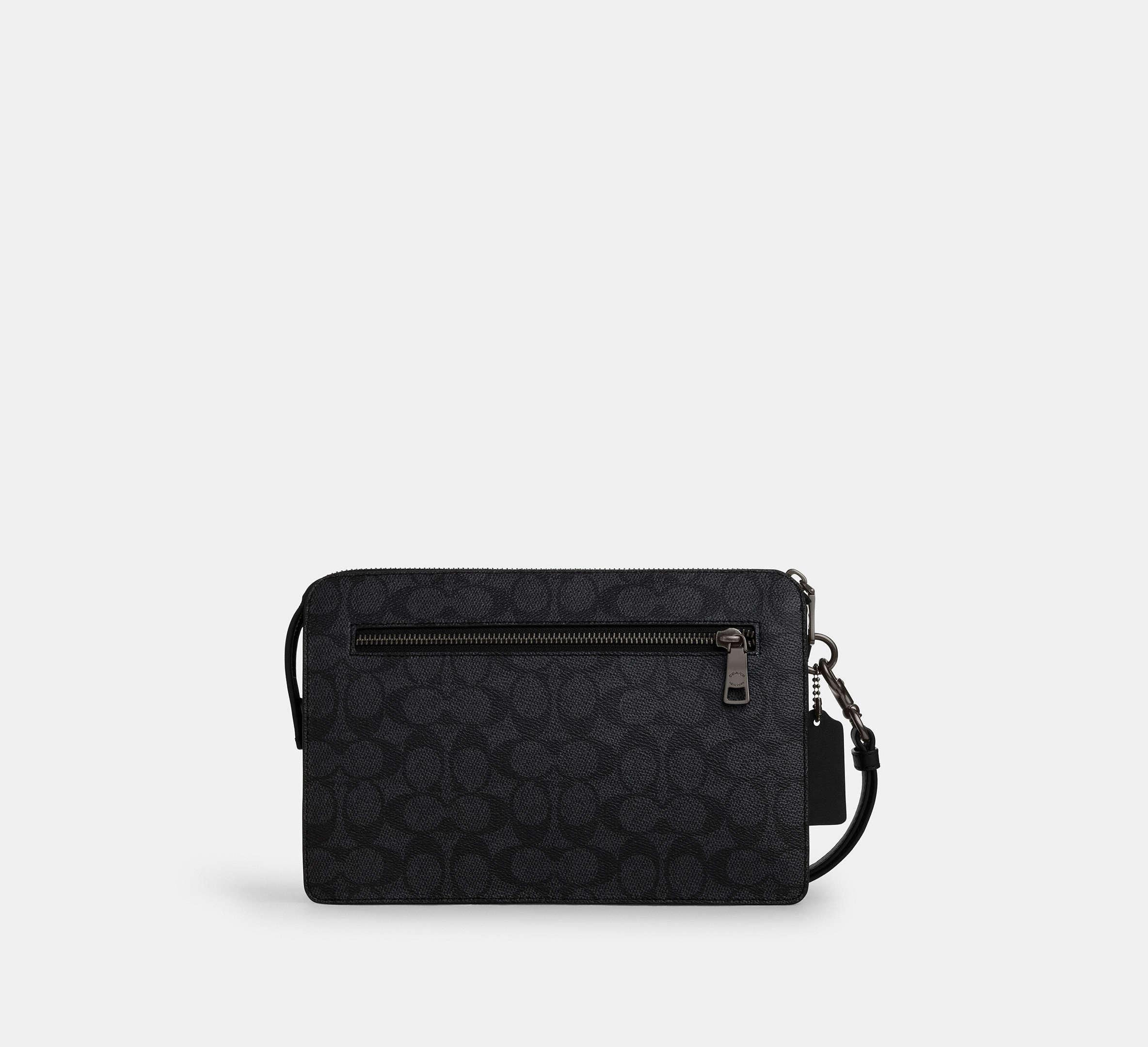 COACH Zip Pouch in Black for Men Lyst UK