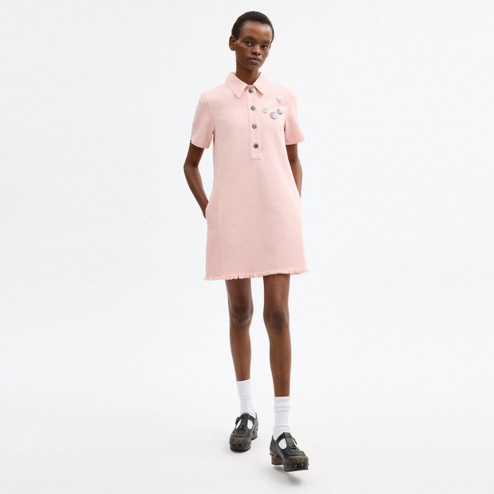 pink coach dress Coach pink floral asymmetrical dress by Coach