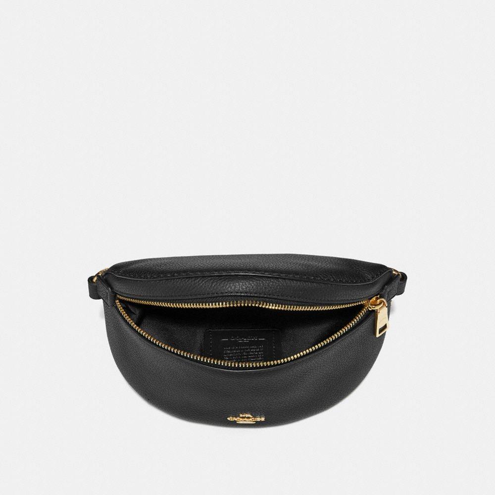 COACH Leather Belt Bag in Black/Gold (Black) - Save 10% | Lyst