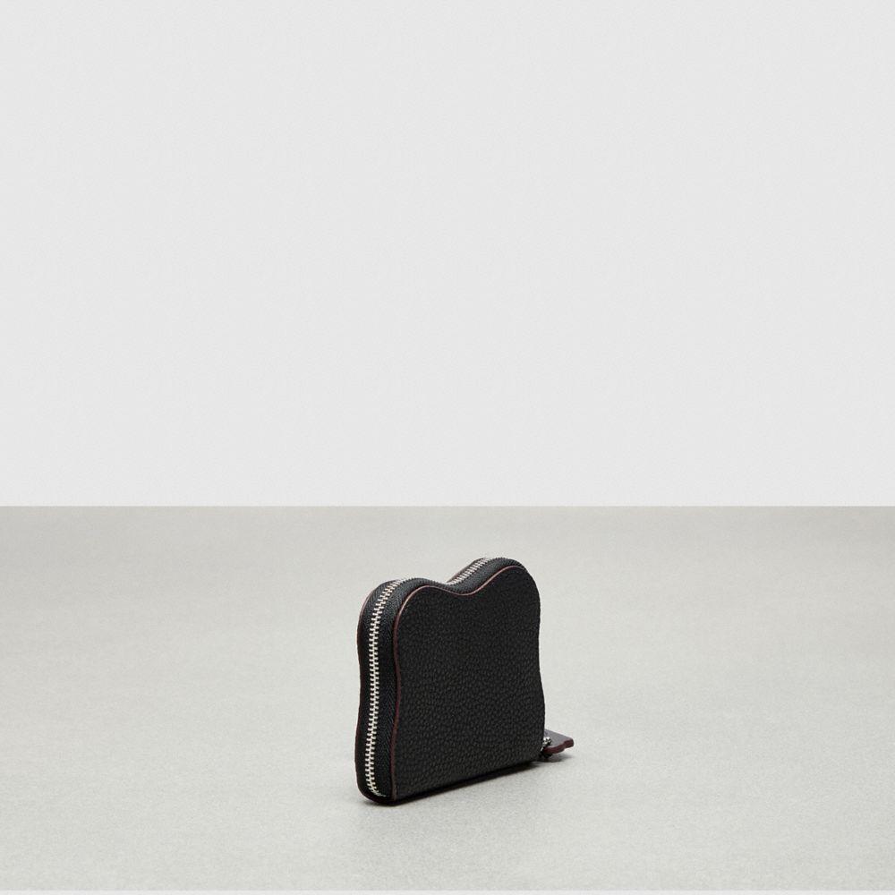 COACH Wavy Zip Around Wallet In Topia Leather in Black | Lyst